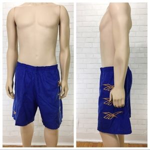 Men’s Vintage Reebok Large Swim Trunk Big Logo 90s